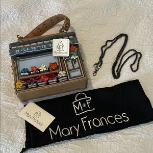 Mary Frances Boutique Floral Handbag with Chain La Petite Fleur